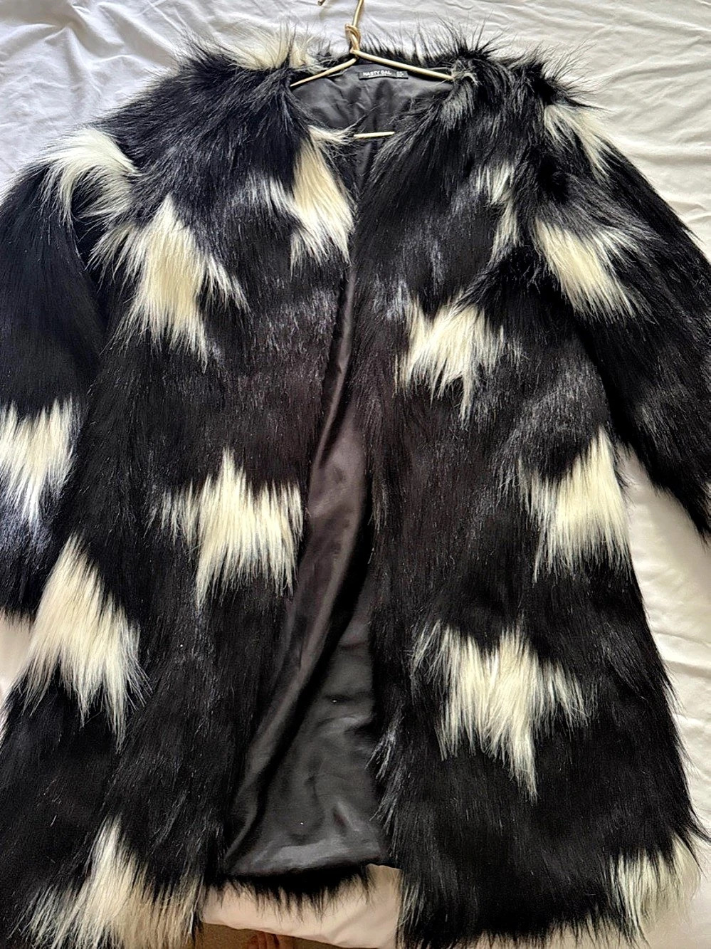 Nasty Gal Women's Faux Fur Animal Print Jacket